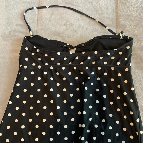 Black and white polka dot tankini - Picture 2 of 2